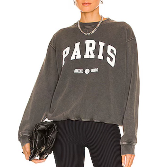 Anine Bing Tops - ANINE BING Ramona University Paris Sweatshirt